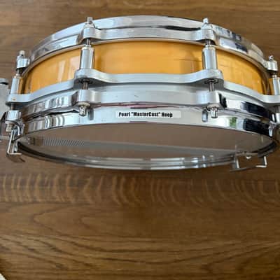 Pearl Free Floating maple snare drum 3.5"x14" natural lacquer - Brass image 3