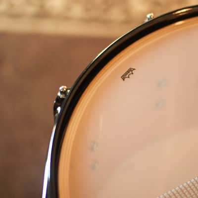 DW 7x14 Collector's Maple VLT Natural Lacquer over Candy Stripe Padauk Snare Drum - SO#1410012 image 6