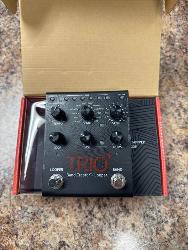 DigiTech TRIO Plus Band Creator + Looper 2010s - Black image 1