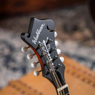 Washburn #M3SEBRK F-Style Solid Top Mandolin With Pickup, Satin image 13