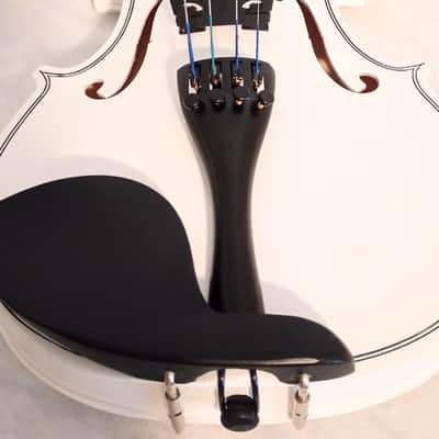 UNMARKED CUSTOMIZED 4/4 VIOLIN WITH CASE/BOW/ROSIN/BOOKLET - COOKIES AND CREAM FINISH image 8