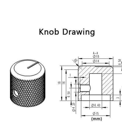 4pcs Aluminium Guitar/Bass Knobs Volume/Tone Control Knob 1/4" Metal Universal Potentiometer Pot Knobs with Set Screw and Indicator for Tele/Telecaster/P Bass Gold image 2