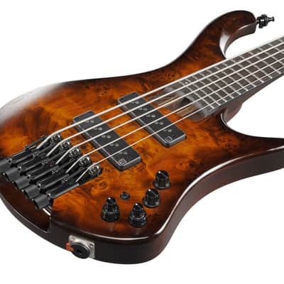 Ibanez EHB Ergonomic Headless Bass 5 String w/Bag - Dragon Eye Burst Low Gloss (EHB1505SDEL) image 10