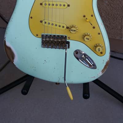 Custom Stratocaster* Relic - MJT Finish Surf Green - Chunky Neck image 4