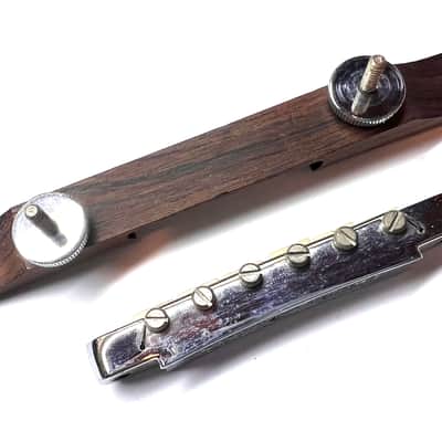 Gibson Forge ABR-1 guitar bridge Nylon wire stamp Les paul original vintage USA paf 1965-1970’s - Chrome image 8