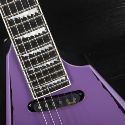 ESP Alexi Ripped Sawtooth - Purple Fade Satin w/ Ripped Pinstripes - Original Series image 10