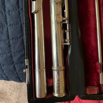 Wm. S. Haynes Serial #15747, Regular Model, offset G, C foot flute, closed holes 1939 - Sterling Silver image 5
