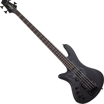 Schecter Stiletto-4 Stealth Pro EX LH bass in Satin Black image 1