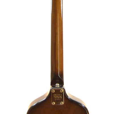 Vintage 1970s Univox Lectra U1970 Fretless 4-String Bass + Gig Bag image 12
