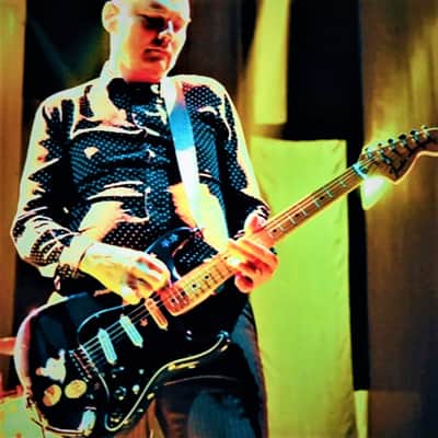 Custom-built, hand-painted, Billy Corgan (Smashing Pumpkins) “Ghost” guitar image 11