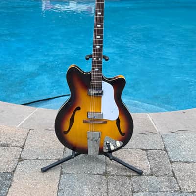 1960's Kent 551 Americana 6 string electric guitar - sunburst image 1