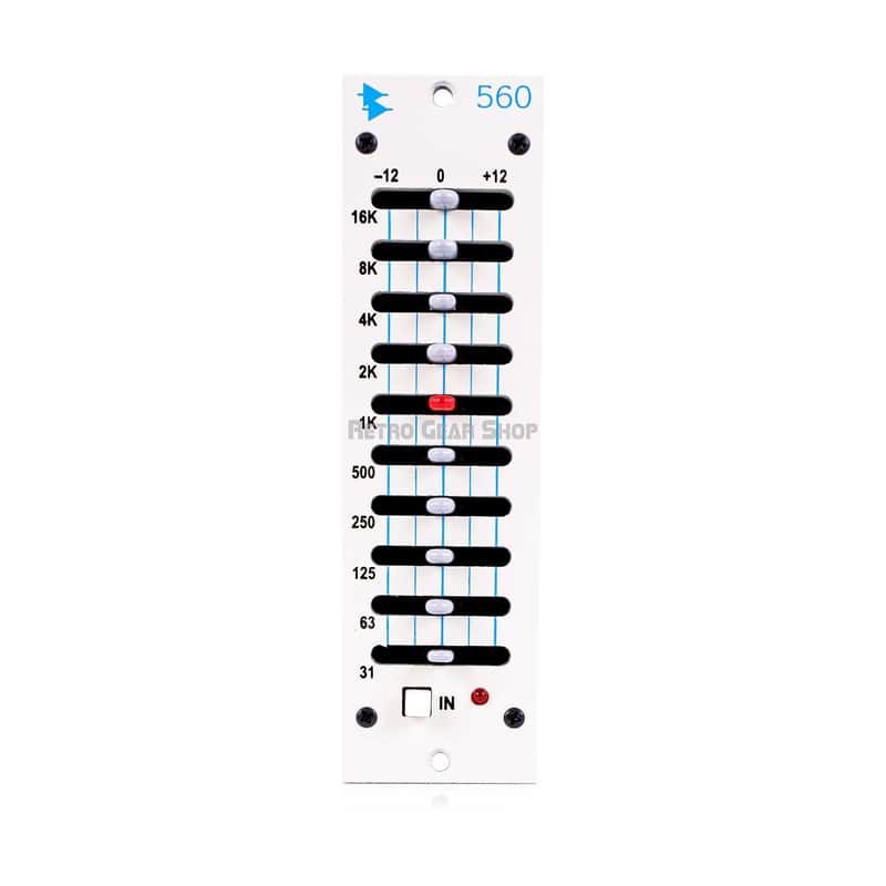 API 560 Special Edition Cream 500 Series 10-Band Graphic EQ Equalizer Module Mint image 1