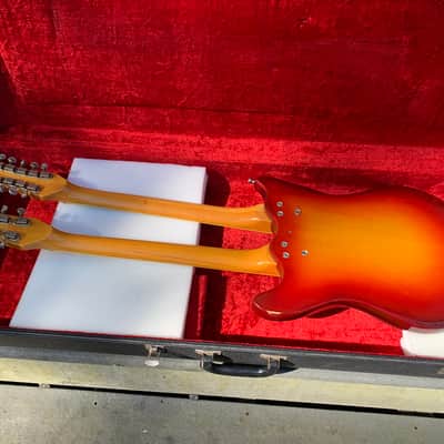 Mosrite Joe Maphis Double Neck Mark XVIII 1966 - Custom Sunburst image 10