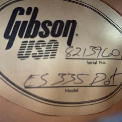Gibson Vintage 1989 ES 335 Cherry Dot Reissue Yamano Selected w/ Docs & OHSC image 16