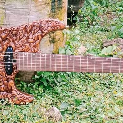 Hand-Carved Custom Electric Guitar “Empire Motif” | Artistic Engraving & Custom Inlay | Korean Hardware | Made to Order image 3