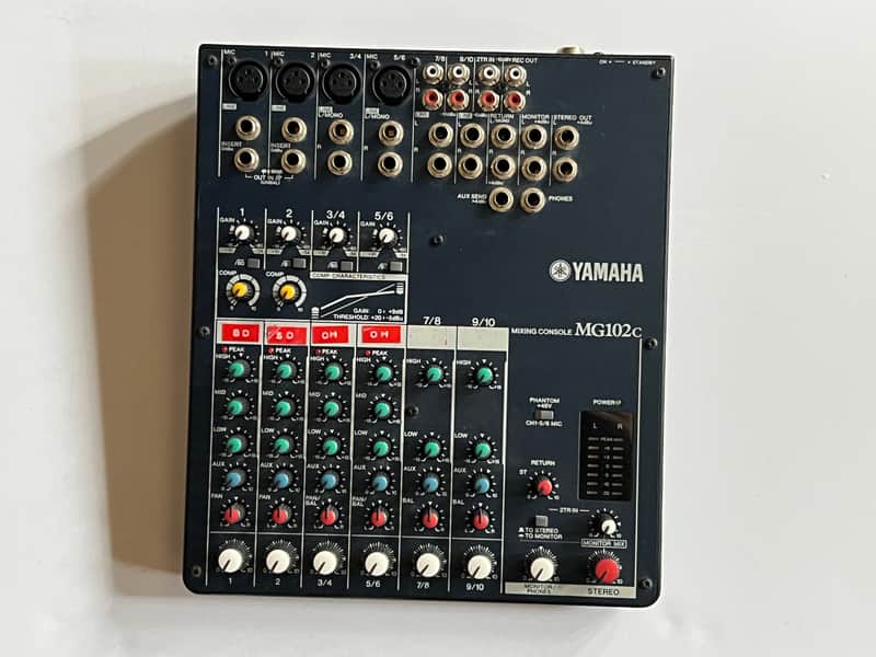Yamaha MG102C 10 Channel Mixer - Blue for $90