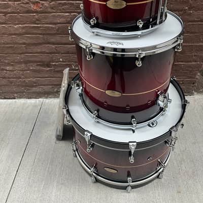 Pearl Reference One 3-pc. Shell Pack (Cymbals and Hardware Not Included), Natural Banded Redburst (RF1C903XPS/C836) image 2
