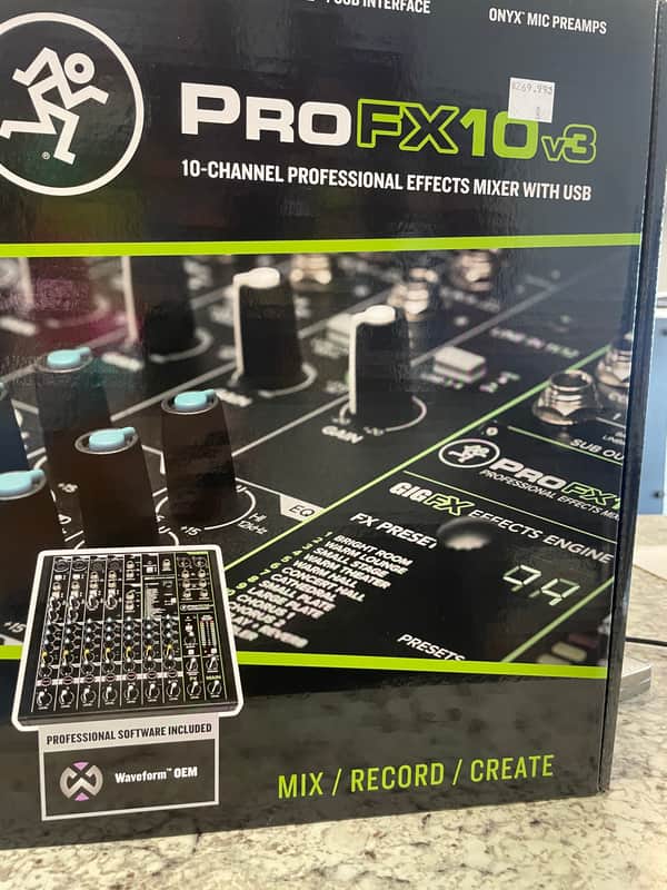 Mackie ProFX10v3 10-Channel Effects Mixer 2020 - Present - Dark Gray image 1