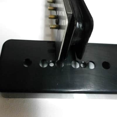 P90 relic/aged SOAP BAR Pickups set Black/Cream Vintage Fits Gibson Epiphone 50s  Alnico IV Q Custom image 5