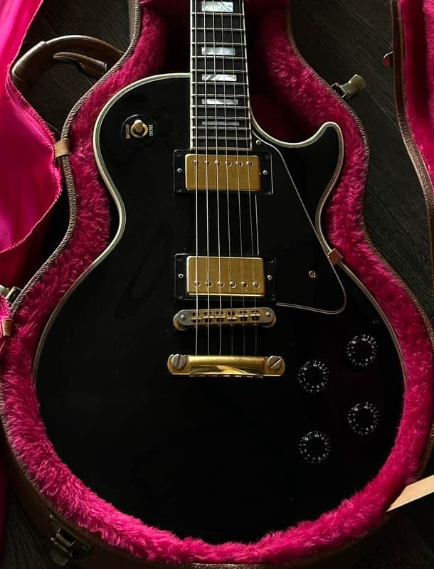 2001 Gibson Les Paul Custom Ebony 4,2kg with Original Case image 1