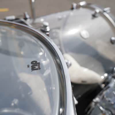 DW Design Series 5pc Clear Acrylic Shell Pack With Clear 6X14'' Snare image 8
