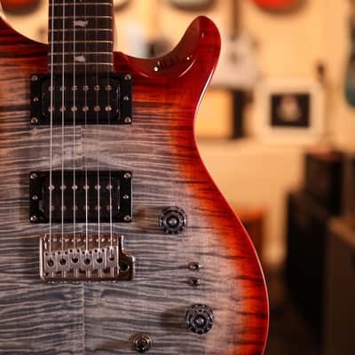PRS SE Custom 24-08 Electric Guitar - Charcoal Cherry Burst 5785 image 4
