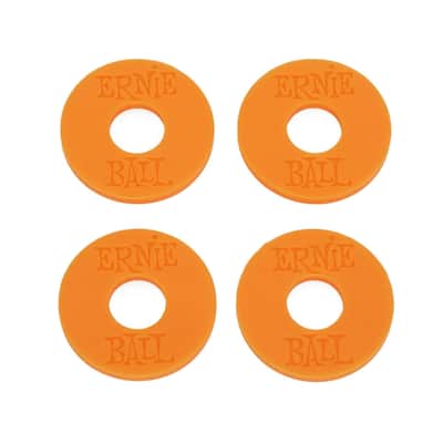 Strap Blocks Orange Set Guitar / Bass Instrument Strap Securing Flex-Locks Fits Most Nice n Tight & Modification-Free Secure & Aesthetic Strap Locking image 1
