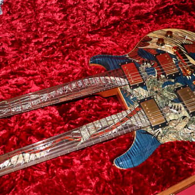PRS Paul Reed Smith 20th Anniversary Dragon Doubleneck Whale Blue image 7