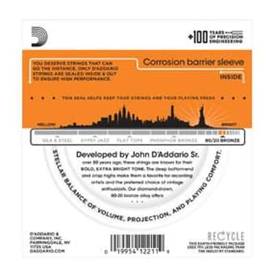 D'Addario EJ10 Set 17441 bronze image 2