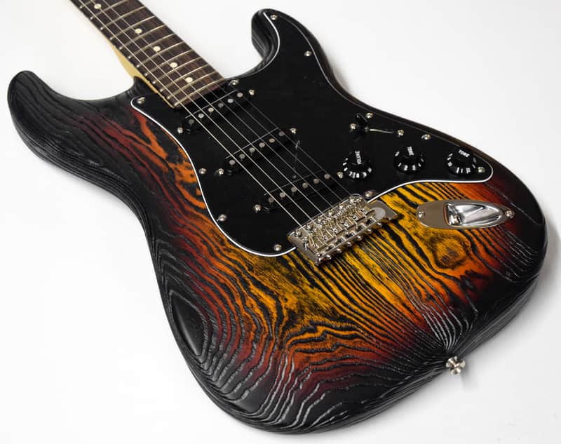 Fender Sandblasted Stratocaster 3 Tone Sunburst image 1