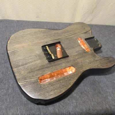 Swamp Ash Telecaster Body  2018 Black / Natural image 3