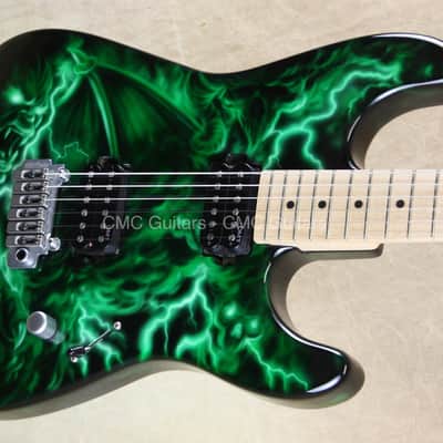Dean USA Custom Shop 74 Green Demon NAMM Guitar image 3
