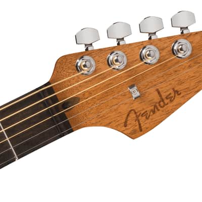 Fender American Acoustasonic Jazzmaster All-Mahogany, Ebony Fingerboard - Natural image 3