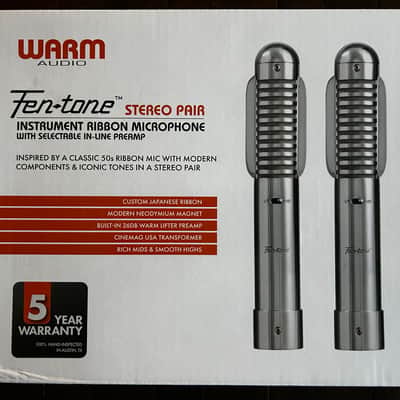 Warm Audio Fen-Tone Ribbon Microphone - Pair 2025 - Present - Nickel image 5