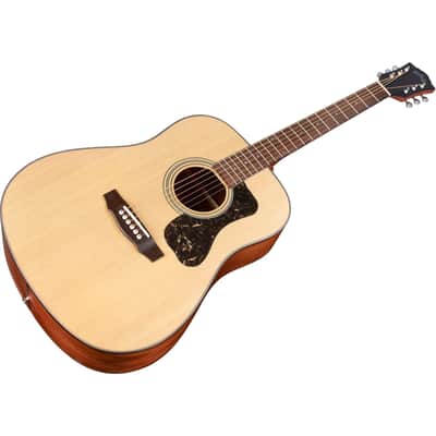 Guild D-340 Natural Dreadnought Acoustic Guitar - Solid Spruce Top image 5