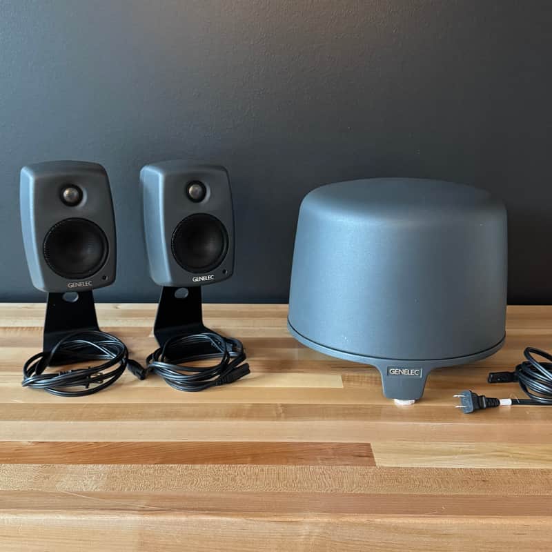 Genelec 8010A 3" Powered Studio Monitor (Pair) and 5040b Subwoofer image 1