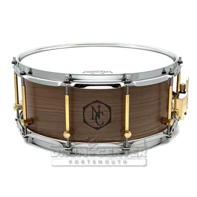 Noble & Cooley Solid Shell Classic Walnut Snare Drum 14x6 Natural Oil image 1