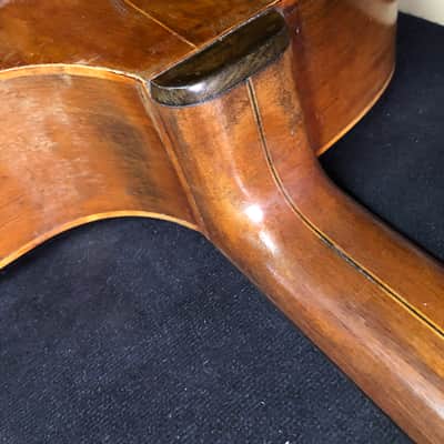 One of a kind French Jazz manouche left handed Siro Burgassi Grand model from 1945 Paris image 21