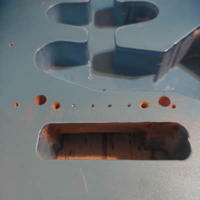Custom Blueburst Stratocaster Body Husk Project Alder image 3