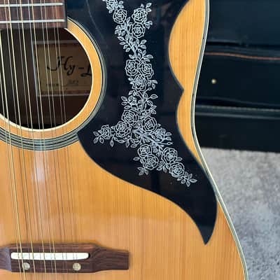Hy-Lo Model 642 12-String Acoustic Guitar Made in Japan w/ Hard Case image 6