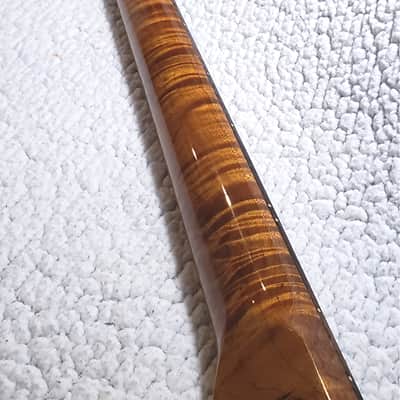 Spectacular USA made,Roasted flame maple neck,Rosewood FB. Killer flame maple head stock.  No fret tangs. Rounded edges. Made for a Tele body #MRT-40P-" You never felt frets like this. image 1