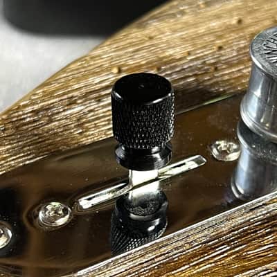 Kinnatone Black Downturned knurled 3 or 5 way Blade style Switch Tip Knob For Strat or Tele Charvel,Jackson,PRS, Ibanez and more image 1