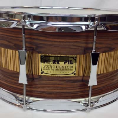 Pork Pie PP65X14RZ 6.5x14" Rosewood Zebra Maple Snare Drum