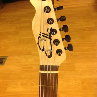 Partscaster Telecaster Black/Grey Paisley image 2