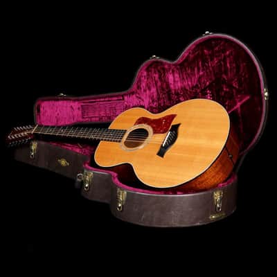 Taylor 555 12 String Acoustic Jumbo Guitar Natural image 13