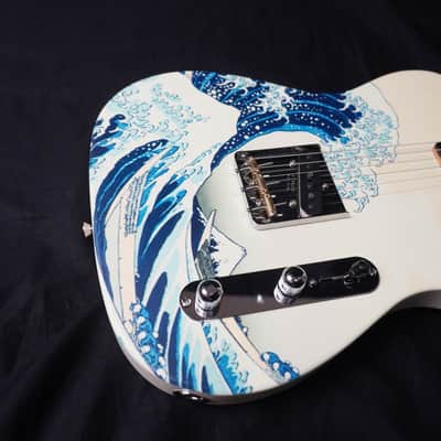 *NEW IN BOX* Fender Japan Art Canvas Esquire "The Great Wave Off Kanagawa" Hokusai - Limited Edition Fender Flagship Tokyo image 10