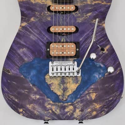 Schecter CET Custom USA Masterwork Guitar with Buckeye Burl Stabilized Top image 2