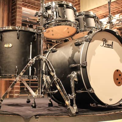 Pearl Masters Maple Pure 4pcs Black Mist Drum Set (10-12-16-22) - New! image 1