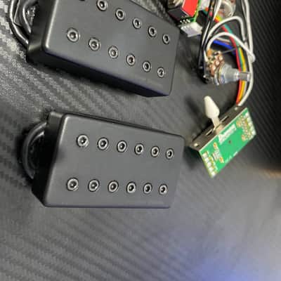 Seymour Duncan Scarlet and Scourge Humbucker Set - Matte Black | Ibanez AZ Dynamix Switch | PRS SE MARK HOLCOMB SVN Pickup image 4