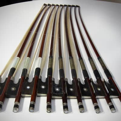 German Violin Bow High Quality 3/4 Size Circa-1900s-Brown image 16